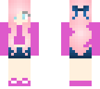 girl with pink hair