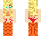 orange mermaid