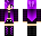 purple goth girl