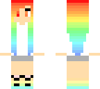 rainbow girl skin