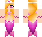 blonde pink mermaid