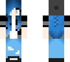 blue haired girl