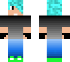 cool guy with blue hair