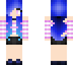 cute blue haired girl