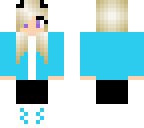 girl in blue hoodie