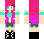 hot girl with pink hair