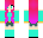 hot girl with pink hair
