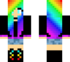 neon rainbow girl