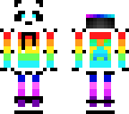 opposite rainbow panda