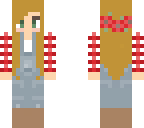 overalls and plaid