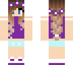 purple girl with braid