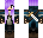 purple hair warrior