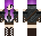purple hair warrior