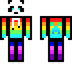 rainbow panda without the overlay