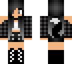 black goth wolf girl edited