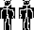 black stick man