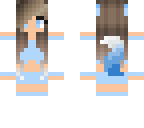 blue and white wolf girl