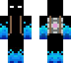 blue flame with cube