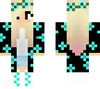 blue flower girl