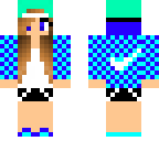checkered blue girl
