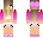 crop top girl with bow