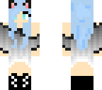cute blue cat girl