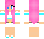cute pink hair girl