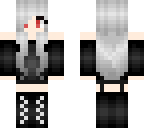 demon girl with gray hair