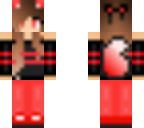 fixed red and black wolf girl