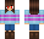 frisk with her eye's opened 