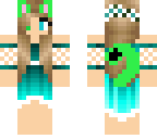 green cat tail dress