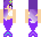 purple flower mermaid
