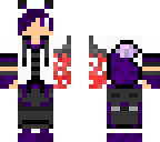 purple wolf red arm