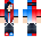 red and blue girl