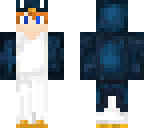 red head penguin