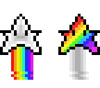 star rainbow - star white and grey