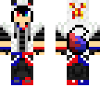 wolf boy red and blue