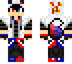 wolf boy red and blue fixed hair
