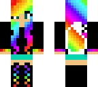 black rainbow girl