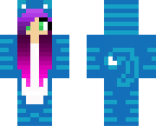 blue cat girl