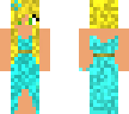 blue dressed girl