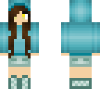 blue hoodie girl