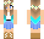blue simple girl
