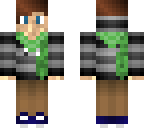 boy green scarf
