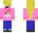 girl with mostly pink clothes