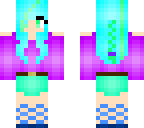 green and blue person 