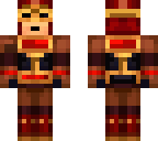 man in redstone suit