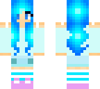 me with blue hair
