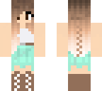mint girl with bikini