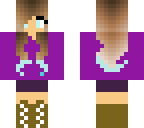 public cute girl purple and blue